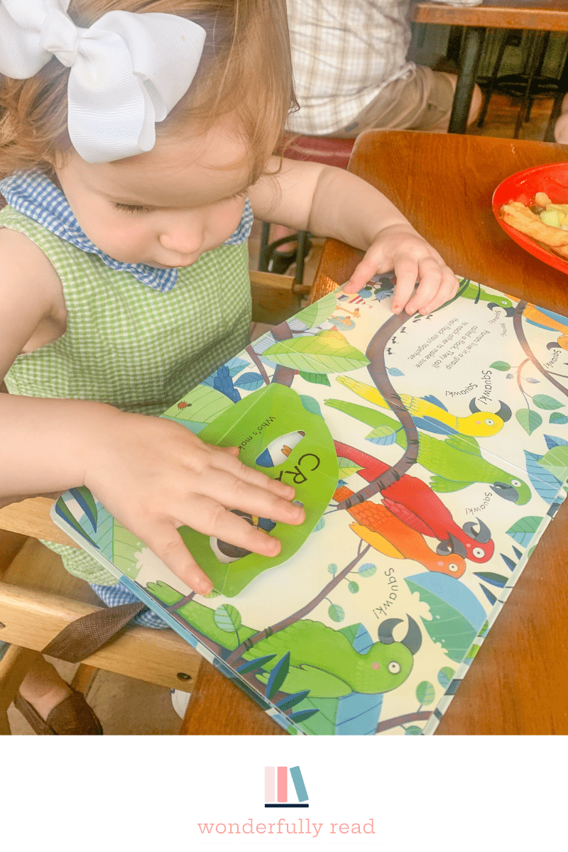 child reading at dinner