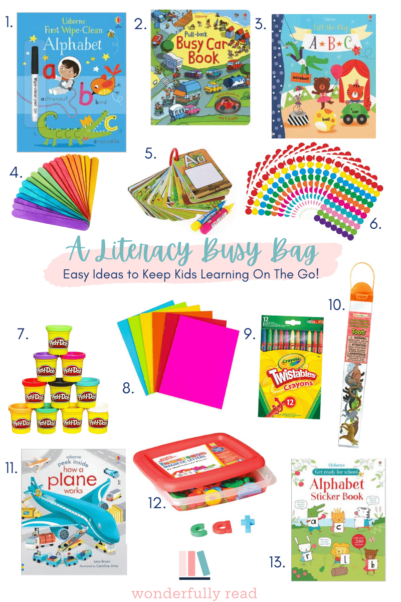 A Literacy Busy Bag - Wonderfully Read