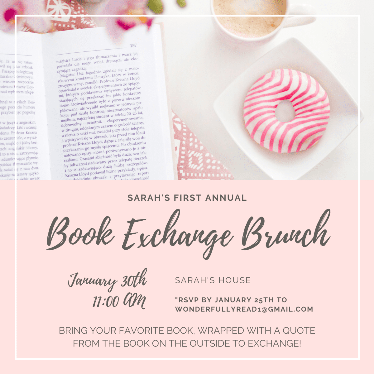 book brunch invite